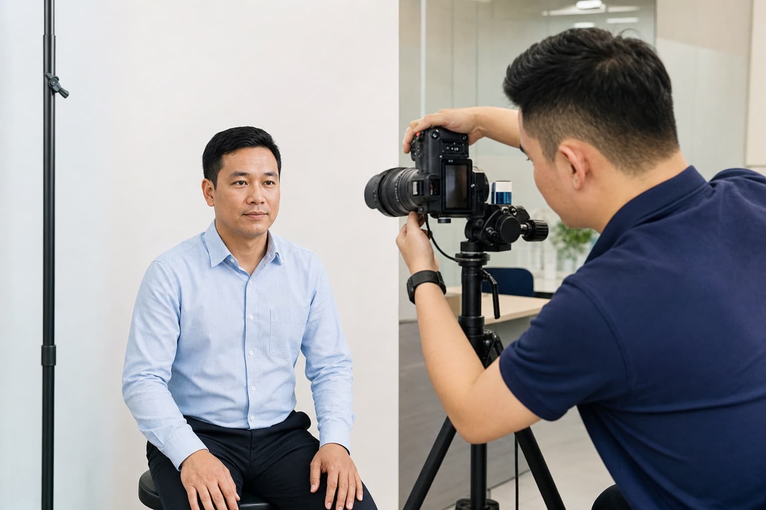 Professional passport photo appointment at Mail All Center